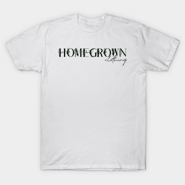 Homegrown Floral Wrap Font T-Shirt by HomegrownClothing